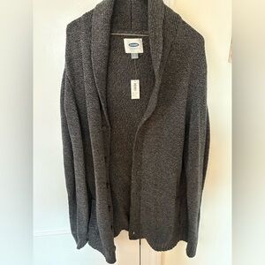 Old Navy Gray Button-Up Cardigan